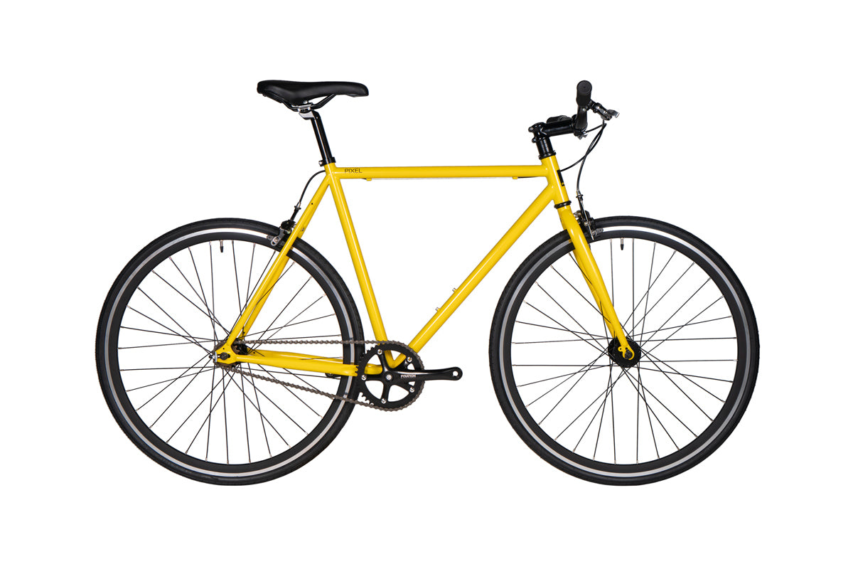 Yellow Fixed Gear Bike